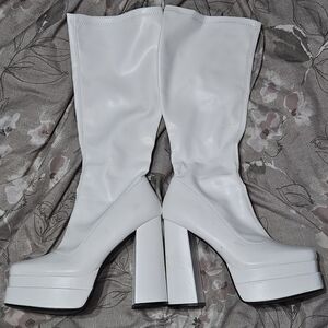 VETASTE Women's Platform Mid Calf Knee High Boots